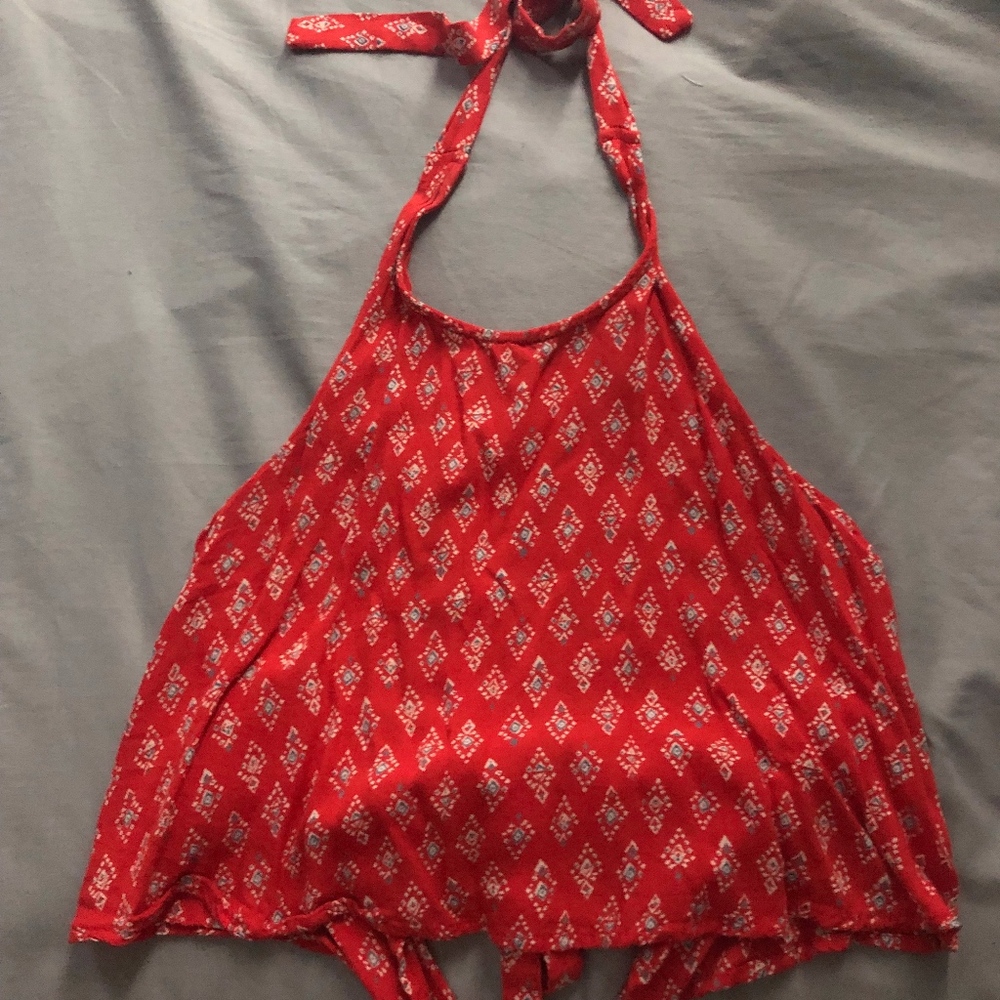Red Halter top
